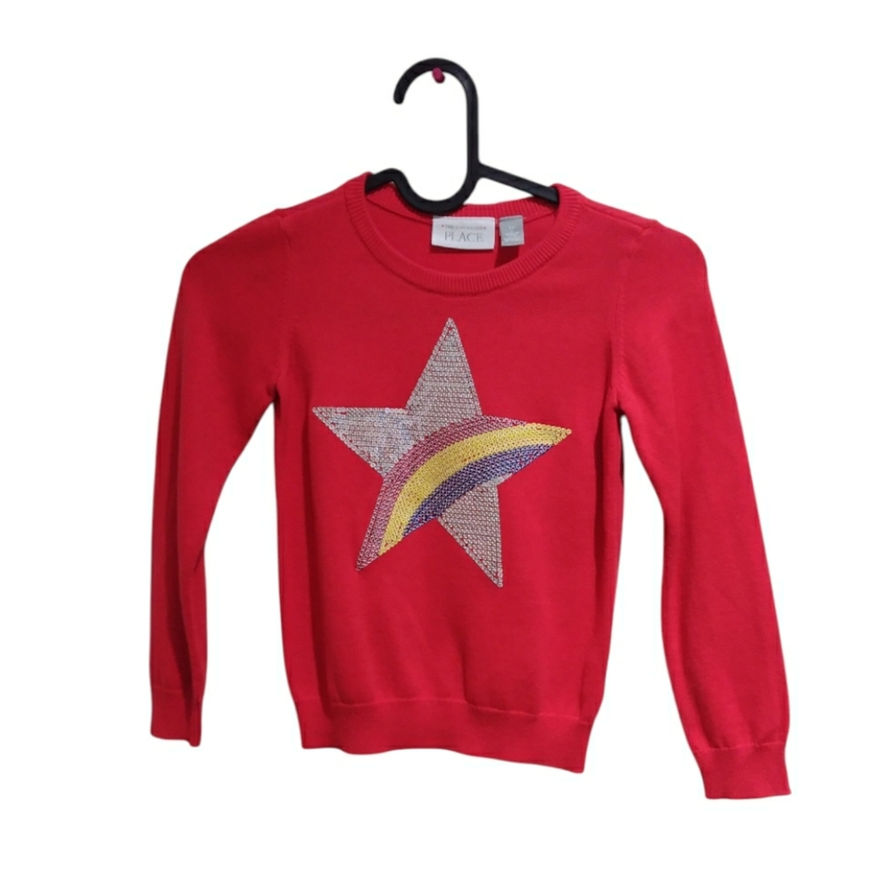 THE CHILDRENS PLACE Toddler Girls Sequin Star Sweater